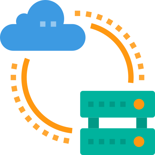 La computación en nube icono gratis