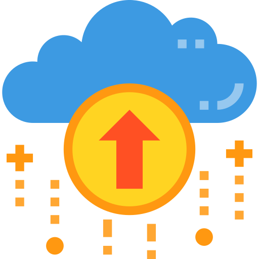 La computación en nube icono gratis