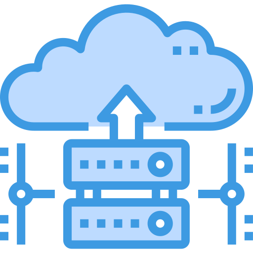 La computación en nube icono gratis