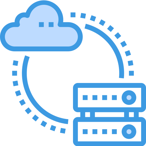 La computación en nube icono gratis