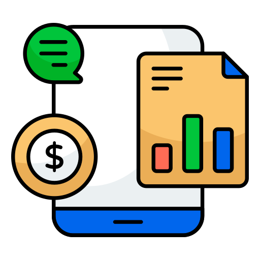 reporte de negocios icono gratis