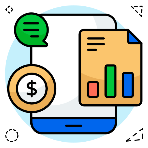 reporte de negocios icono gratis