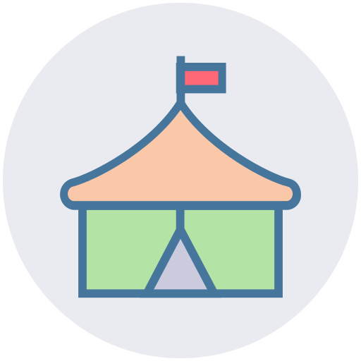 Tent free icon Tent free icon