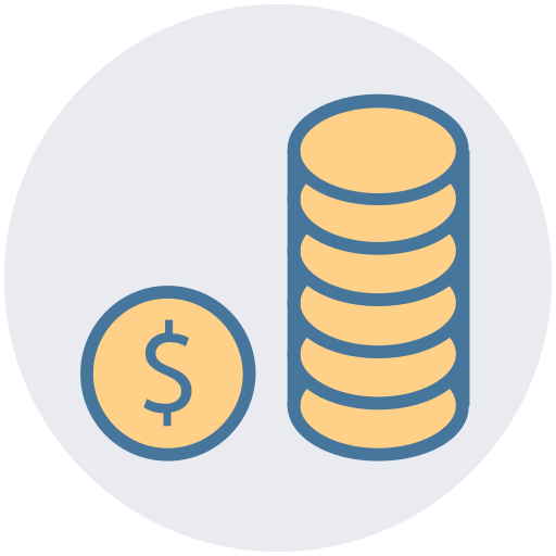 monedas icono gratis