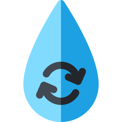 reciclaje de agua icono gratis