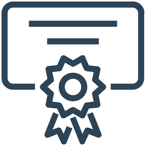 certificado icono gratis