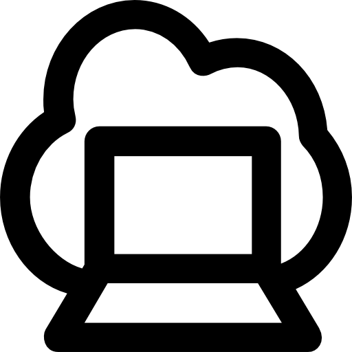 computación en la nube icono gratis