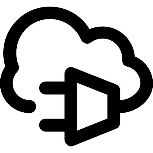 computación en la nube icono gratis