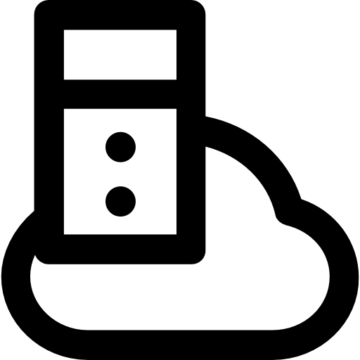 computación en la nube icono gratis