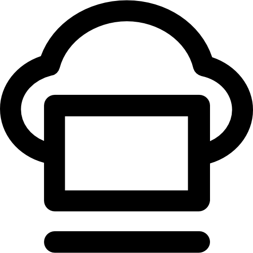 computación en la nube icono gratis