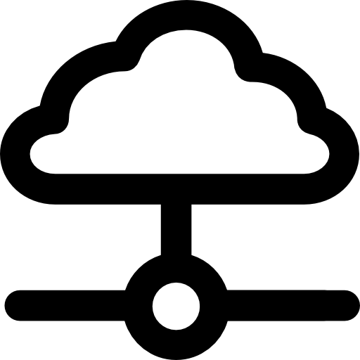 computación en la nube icono gratis