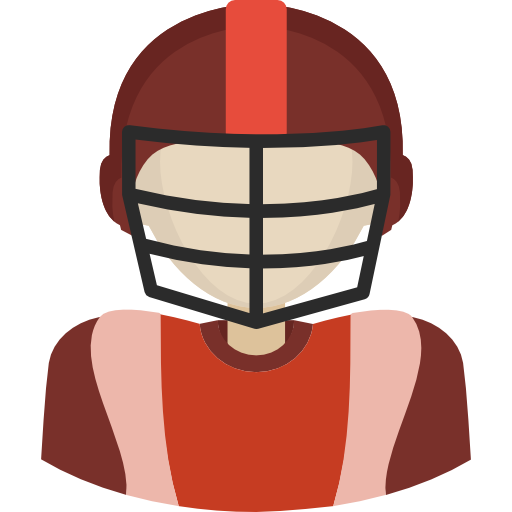 American football player - Free people icons