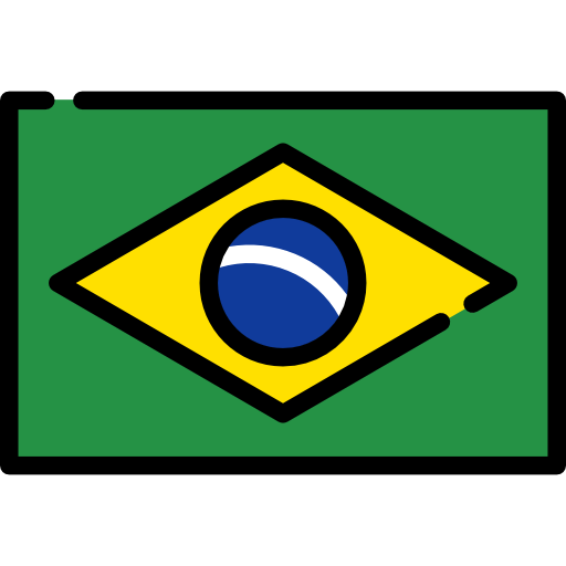 brazilië Flags Rectangular icoon