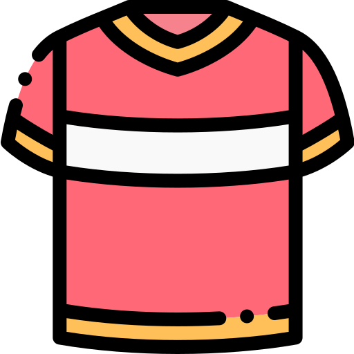 Soccer jersey Detailed Rounded Lineal color icon