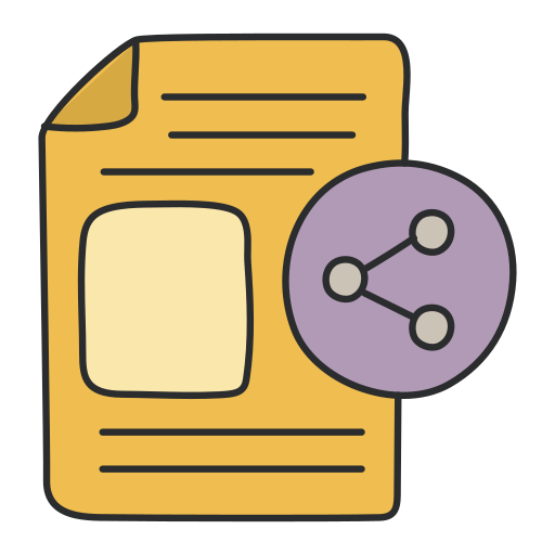 recurso compartido de archivos icono gratis