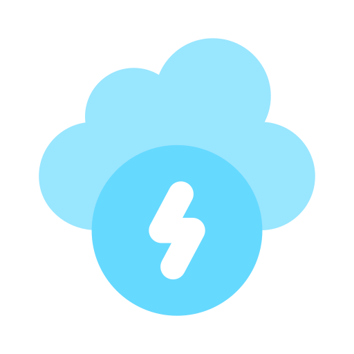 energía de la nube icono gratis