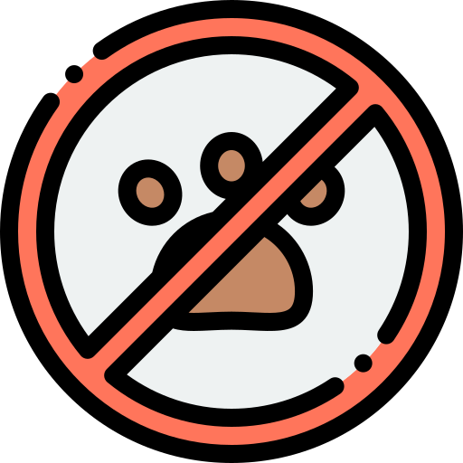 Prohibido mascotas icono gratis