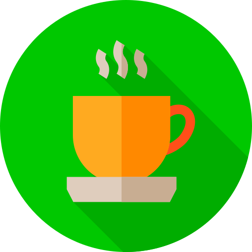 Coffee Flat Circular Flat icon