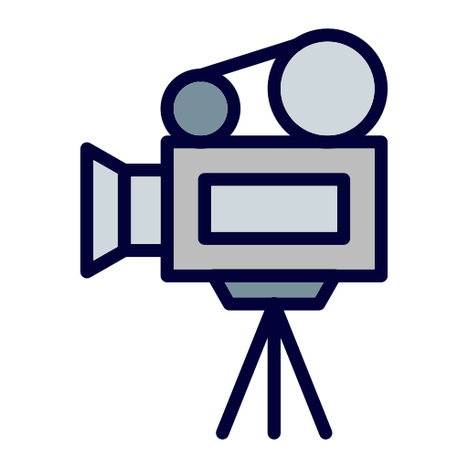 camara de cine icono gratis