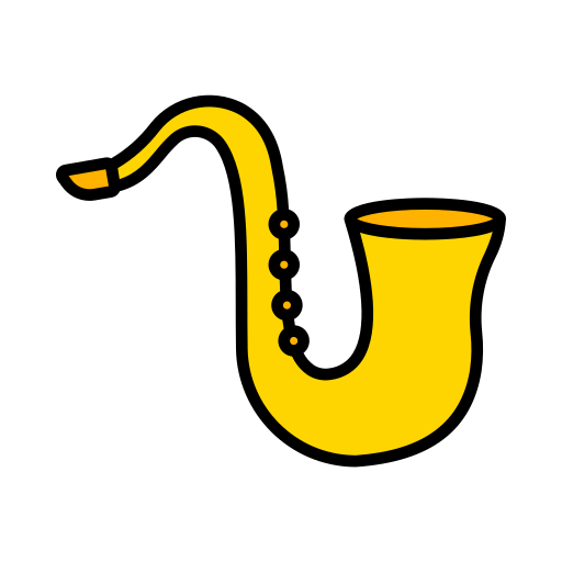 saxofón icono gratis