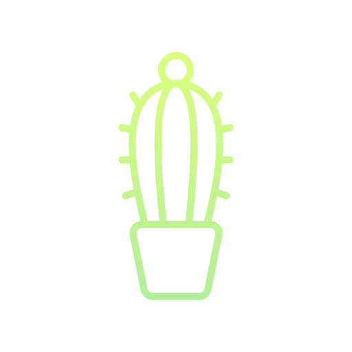 maceta de cactus icono gratis