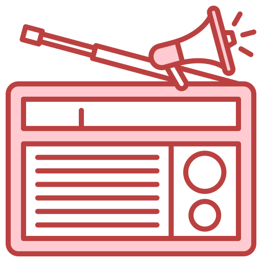 publicidad radiofónica icono gratis
