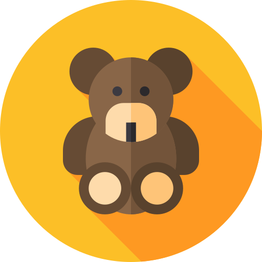 Oso de peluche icono gratis