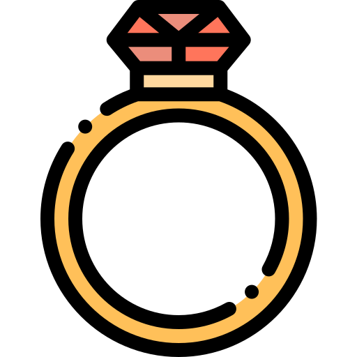 Ring Detailed Rounded Lineal color icon