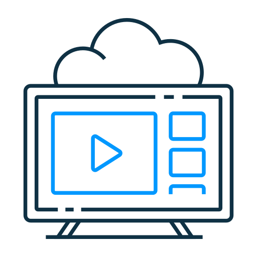 streaming vidéo Icône gratuit