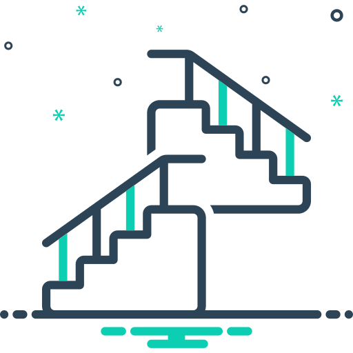 escalera icono gratis