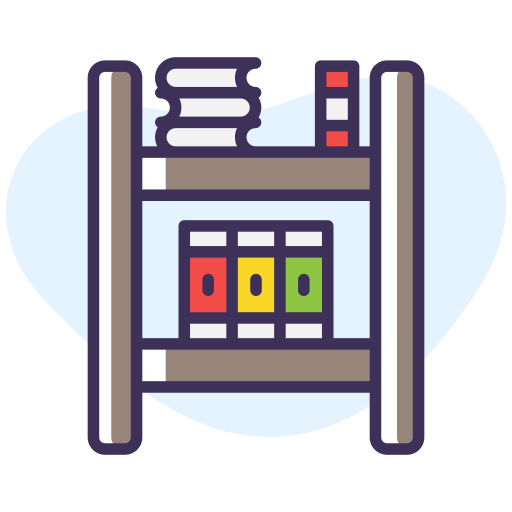 Bookshelf free icon Bookshelf free icon