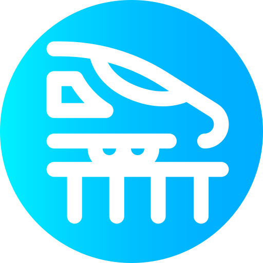 High speed train free icon