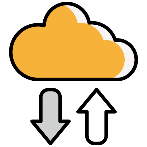 almacenamiento en la nube icono gratis
