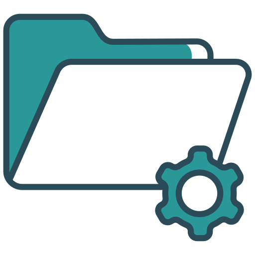 carpeta de configuración icono gratis