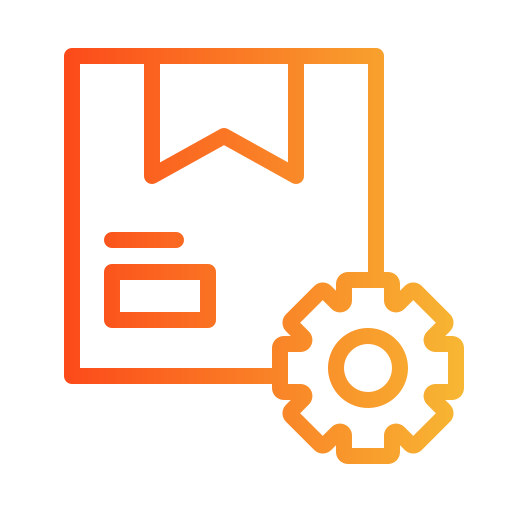 gestión de productos icono gratis