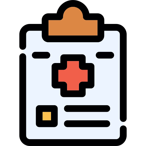 informe médico icono gratis