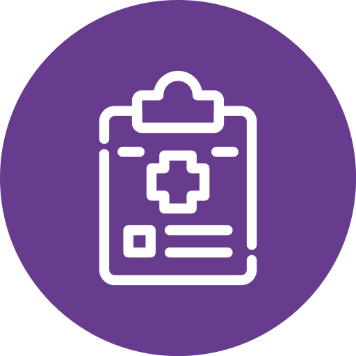 informe médico icono gratis