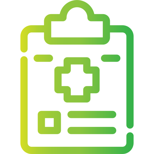 informe médico icono gratis