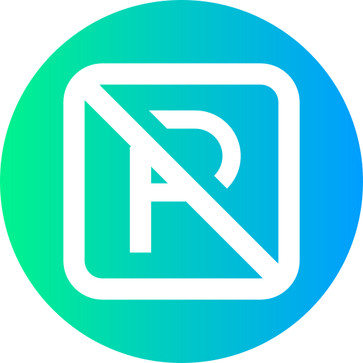 Prohibido aparcar icono gratis