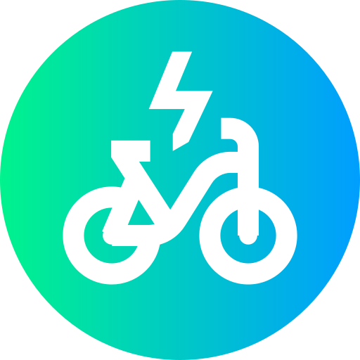 Bicicleta eléctrica icono gratis
