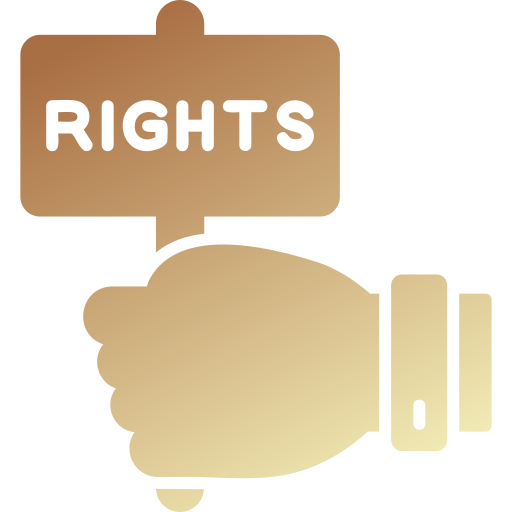 derechos icono gratis