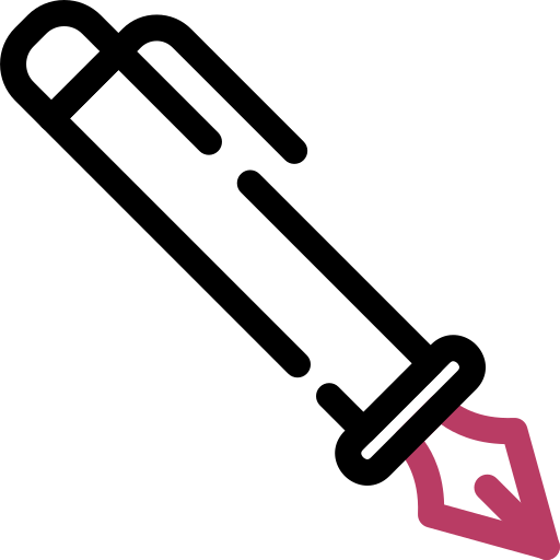 pluma fuente icono gratis