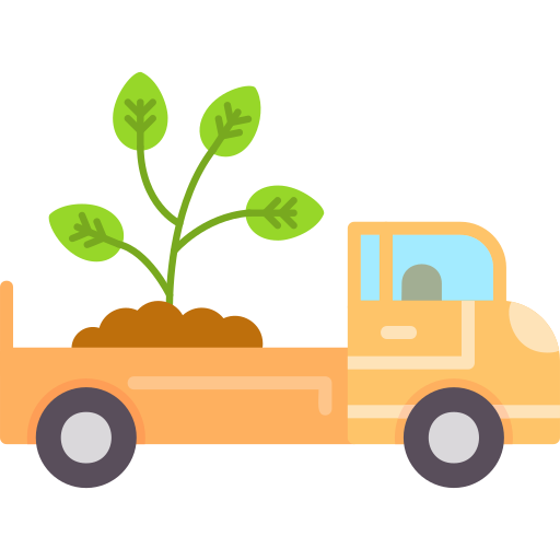 camión de reparto icono gratis