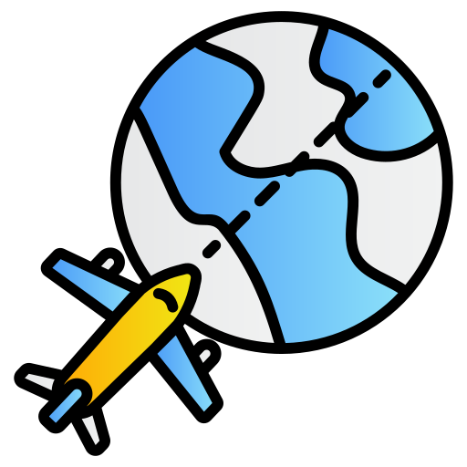 Travelling free icon