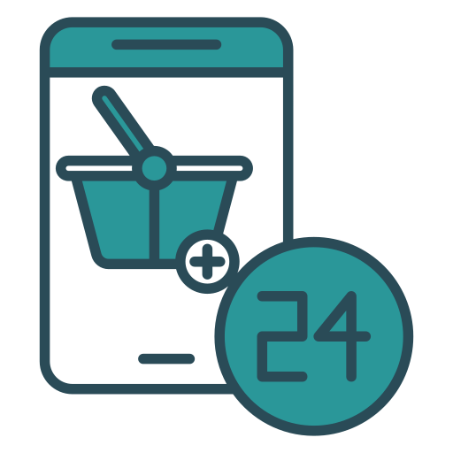 24 hours free icon 24 hours free icon