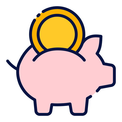 Piggy bank free icon