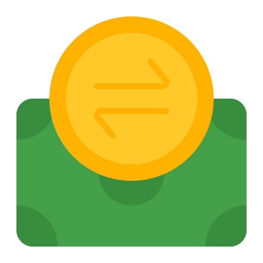 transferir dinero icono gratis