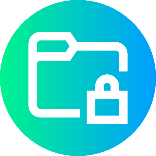 Locked Super Basic Straight Circular icon