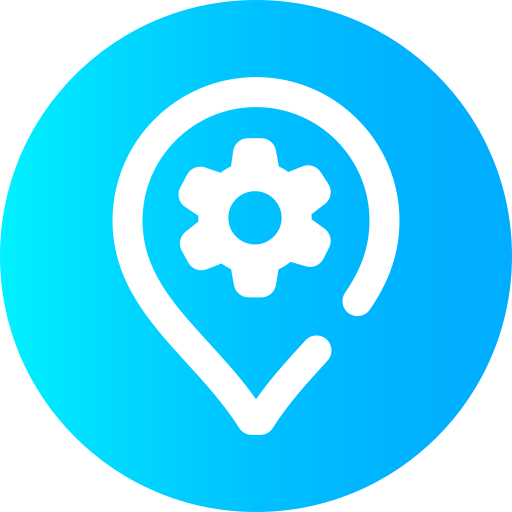 Location pin Super Basic Omission Circular icon