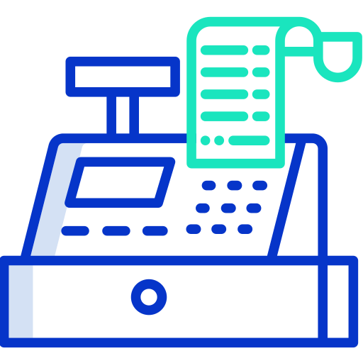 caja registradora icono gratis